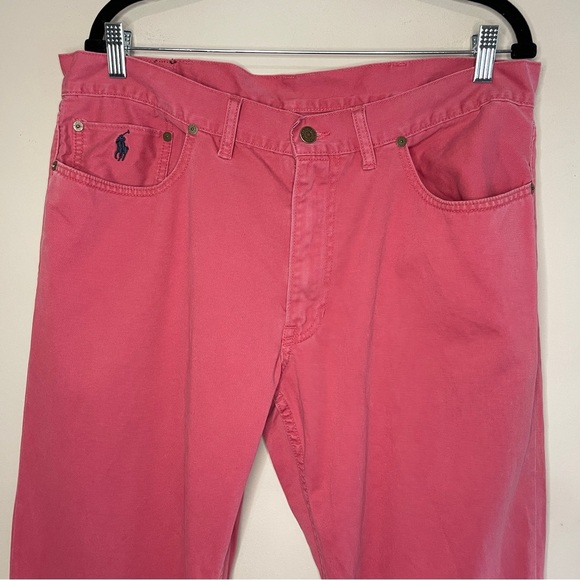 POLO RALPH LAUREN Men’s Deep Salmon 650 Straight Casual Pant, 36/32 - Picture 2 of 8
